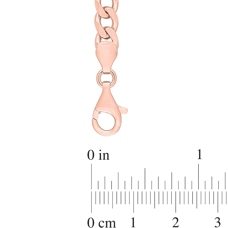 Main Image 3 of Octagonal Alexandrite Five Stone Bracelet in Sterling Silver with 18K Rose Gold - 7.25"