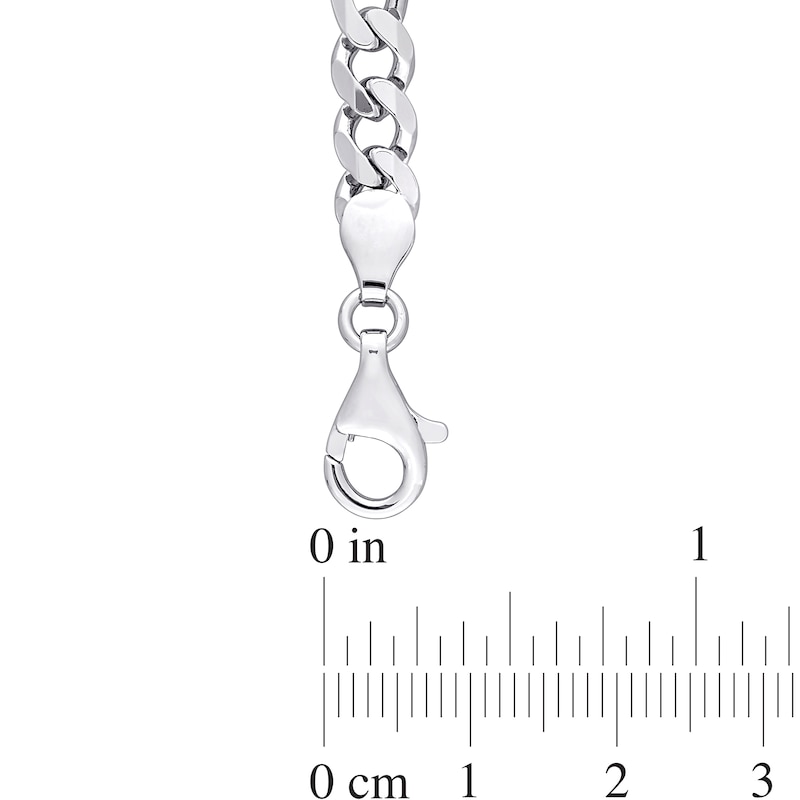 Main Image 3 of Octagonal Sky Blue Topaz Five Stone Bracelet in Sterling Silver - 7.25"