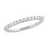 Thumbnail Image 1 of 1/4 CT. T.W. Diamond Scallop Edge Stackable Band in 10K White Gold