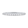 Thumbnail Image 3 of 1/4 CT. T.W. Diamond Scallop Edge Stackable Band in 10K White Gold