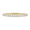 Thumbnail Image 3 of 1/4 CT. T.W. Diamond Scallop Edge Stackable Band in 10K Gold
