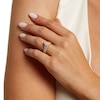 Thumbnail Image 2 of 1-1/2 CT. T.W. Marquise Diamond Frame Alternating Shank Bridal Set in 14K Gold (I/I1)
