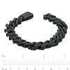 Thumbnail Image 4 of 1/2 CT. T.W. Square-Shaped Black Multi-Diamond Bracelet in Stainless Steel with Black Ion Plate – 8.75"