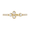 Thumbnail Image 3 of 1/5 CT. T.W. Diamond Lined Shank Bezel Open Ring in 10K Gold