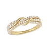 Thumbnail Image 1 of 1/3 CT. T.W. Diamond Double Wrapped Wave Ring in 10K Gold
