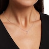 Thumbnail Image 2 of 1/15 CT. T.W. Diamond "J" Initial Pendant in 10K White Gold