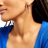 Thumbnail Image 2 of 3 CT. T.W. Diamond Inside-Out Hoop Earrings in 14K White Gold
