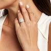 Thumbnail Image 2 of 2 CT. T.W. Cushion-Shaped Multi-Diamond Double Frame Engagement Ring in 14K White Gold (I/I2)