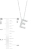 Thumbnail Image 3 of 1/15 CT. T.W. Diamond "E" Initial Pendant in 10K White Gold