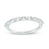 Thumbnail Image 1 of 1/2 CT. T.W. Certified Emerald-Cut Diamond Nine Stone Anniversary Band in 14K White Gold (I/SI2)