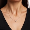 Thumbnail Image 2 of 1/3 CT. T.W. Multi-Diamond Station Necklace in 10K Gold
