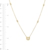 Thumbnail Image 3 of 1/3 CT. T.W. Multi-Diamond Station Necklace in 10K Gold