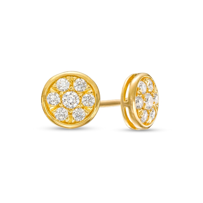 1/6 CT. T.W. Multi-Diamond Stud Earrings in 10K Gold