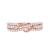 Thumbnail Image 3 of 1/3 CT. T.W. Diamond Double Wrapped Wave Ring in 10K Rose Gold