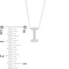 Thumbnail Image 3 of 1/15 CT. T.W. Diamond "I" Initial Pendant in 10K White Gold