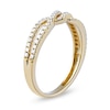 Thumbnail Image 2 of 1/4 CT. T.W. Diamond Bypass Twist Split Shank Ring in 10K Gold