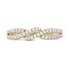 Thumbnail Image 3 of 1/4 CT. T.W. Diamond Bypass Twist Split Shank Ring in 10K Gold
