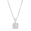 Thumbnail Image 1 of 1/2 CT. T.W. Diamond Frame Pendant in 10K White Gold
