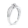 Thumbnail Image 2 of 1/5 CT. T.W. Diamond Wave Triple Strand Wrapped Ring in 10K White Gold