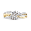 Thumbnail Image 3 of 1/5 CT. T.W. Diamond Wave Triple Strand Wrapped Ring in 10K Gold