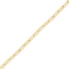 Thumbnail Image 2 of Dangle Heart Paper Clip Link Bracelet in 14K Gold - 7.5"
