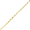 Thumbnail Image 1 of Dangle Heart Paper Clip Link Bracelet in 14K Gold - 7.5"