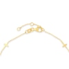 Thumbnail Image 3 of Five Sideways Cross Station Bracelet in 14K Gold - 7.25"
