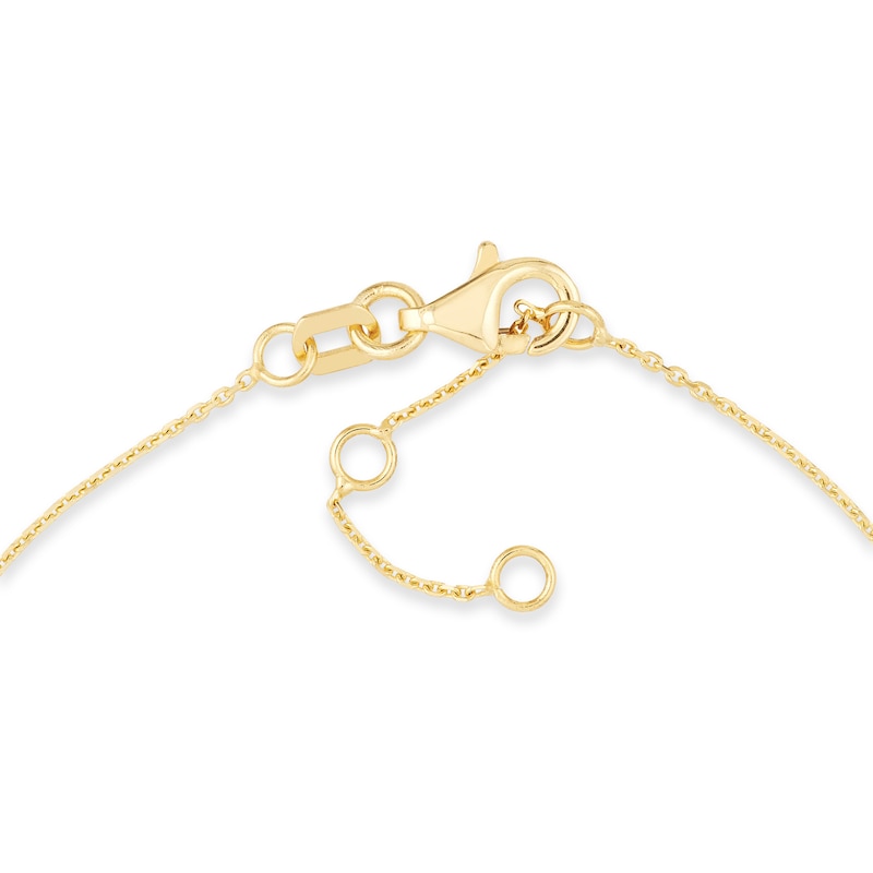 Main Image 3 of Enamel Five Evil Eye Station Bracelet in 14K Gold - 7.25"