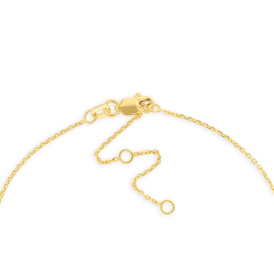 Interlocking Double Circle Anklet in 14K Gold - 10"
