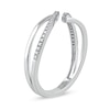 Thumbnail Image 2 of 1/10 CT. T.W. Diamond Open Shank Bypass Wrap Ring in 10K White Gold