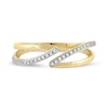 Thumbnail Image 3 of 1/10 CT. T.W. Diamond Open Shank Bypass Wrap Ring in 10K Gold