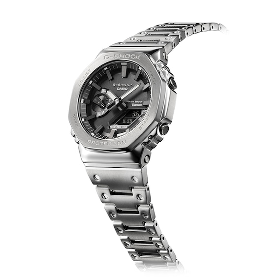 Men's Casio G-Shock Classic Solar Powered Watch with Black Dial (Model: Gmb2100D-1A)