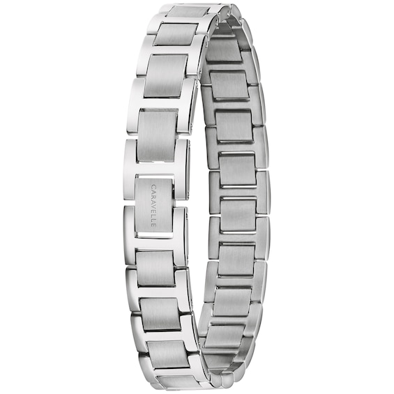 Men's Caravelle by Bulova Watch with Blue Dial and Bracelet Box Set (Model: 43K101)