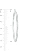 Thumbnail Image 2 of Oro Diamante™ 45.0mm Diamond-Cut Tube Hoop Earrings in 14K White Gold