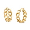 Thumbnail Image 1 of Oro Diamante™ 20.0mm Diamond-Cut Glitter Twist Hoop Earrings in 14K Gold