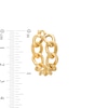Thumbnail Image 3 of Oro Diamante™ 20.0mm Diamond-Cut Glitter Twist Hoop Earrings in 14K Gold