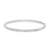 Thumbnail Image 1 of Oro Diamante™ 4.0mm Diamond-Cut Bangle in Hollow 14K White Gold