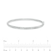 Thumbnail Image 3 of Oro Diamante™ 4.0mm Diamond-Cut Bangle in Hollow 14K White Gold