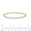 Thumbnail Image 2 of Oro Diamante™ 4.0mm Diamond-Cut Twisted Bangle in Hollow 14K Two-Tone Gold