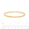 Thumbnail Image 2 of Oro Diamante™ 4.0mm Diamond-Cut Bangle in Hollow 14K Gold