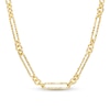 Thumbnail Image 1 of Oro Diamante™ 5.0mm Diamond-Cut Paper Clip and Rolo Alternating Chain Necklace in Hollow 14K Gold