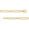 Thumbnail Image 3 of Italian Brilliance™ 5.0mm Alternating Diamond-Cut Paper Clip and Rolo Chain Bracelet in Hollow 14K Gold – 7.25"