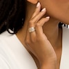 Thumbnail Image 1 of Oro Diamante™ Diamond-Cut Lattice Ring in 14K Two-Tone Gold - Size 7