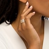 Thumbnail Image 2 of Oro Diamante™ Diamond-Cut Lattice Ring in 14K Two-Tone Gold - Size 7