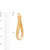 Thumbnail Image 2 of Oro Diamante™ 34.0mm Diamond-Cut Twist Hoop Earrings in 14K Gold