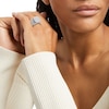 Thumbnail Image 2 of 5 CT. T.W. Diamond Cushion-Shaped Frame Multi-Row Three Piece Bridal Set in 14K White Gold (I/I2)