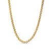 Thumbnail Image 1 of Italian Brilliance™ Diamond-Cut 4.5mm Wheat Chain Necklace in Hollow 14K Two-Tone Gold