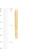 Thumbnail Image 3 of Oro Diamante™ 40.0mm Diamond-Cut Tube Hoop Earrings in 14K Gold
