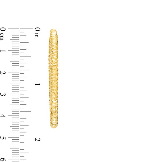 Oro Diamanteâ¢ 40.0mm Diamond-Cut Tube Hoop Earrings in 14K Gold