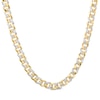 Thumbnail Image 0 of Oro Diamante™ Diamond-Cut 7.8mm Cuban Curb Chain Necklace in Hollow 14K Two-Tone Gold – 20"
